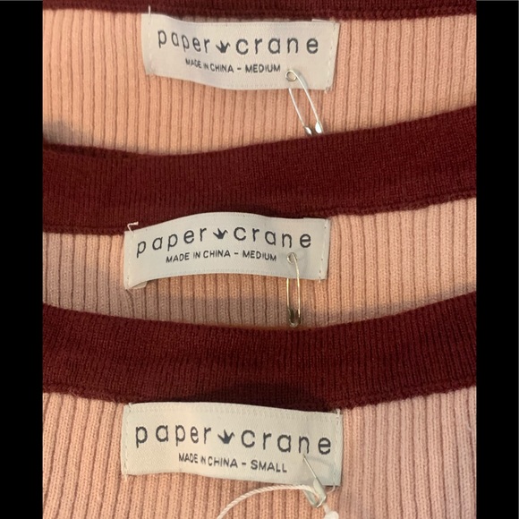 NWOT Paper Crane Stripe Button Up Sweater sz Small - Picture 5 of 5